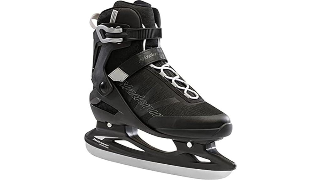 men s black gray ice skates