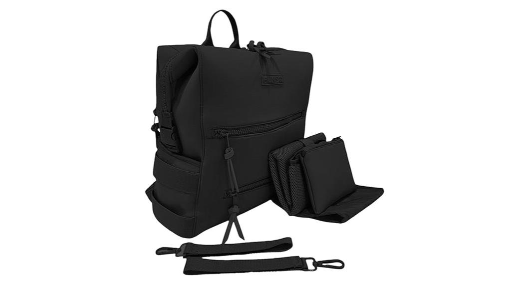 neoprene backpack with pouch