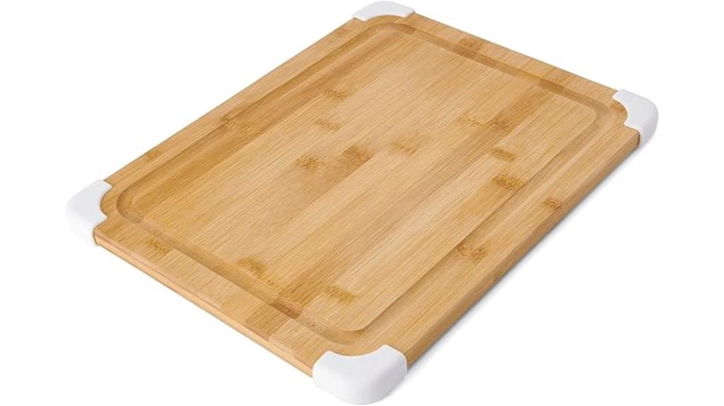 nonslip bamboo cutting board