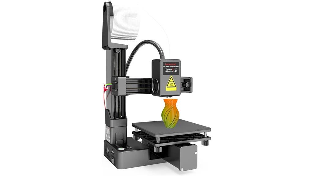 portable 3d printer with removable build plate
