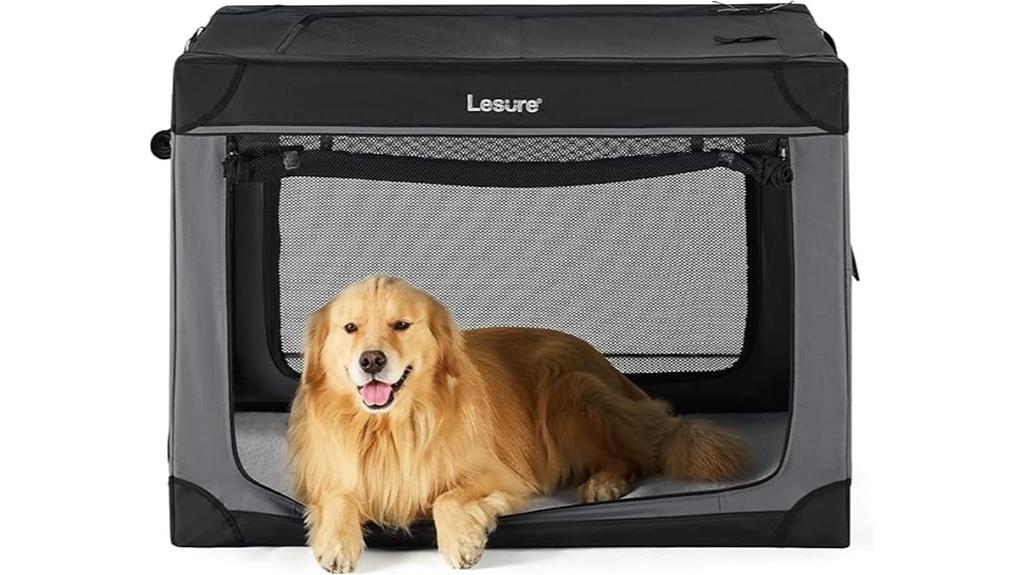 portable 42 inch collapsible dog crate