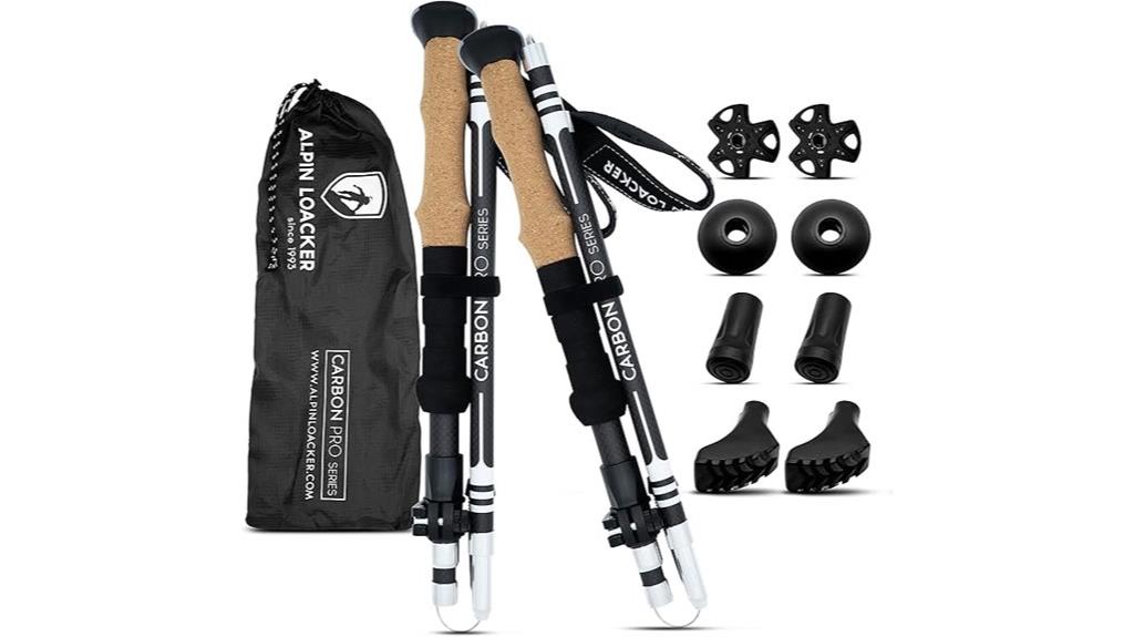 portable adjustable hiking poles