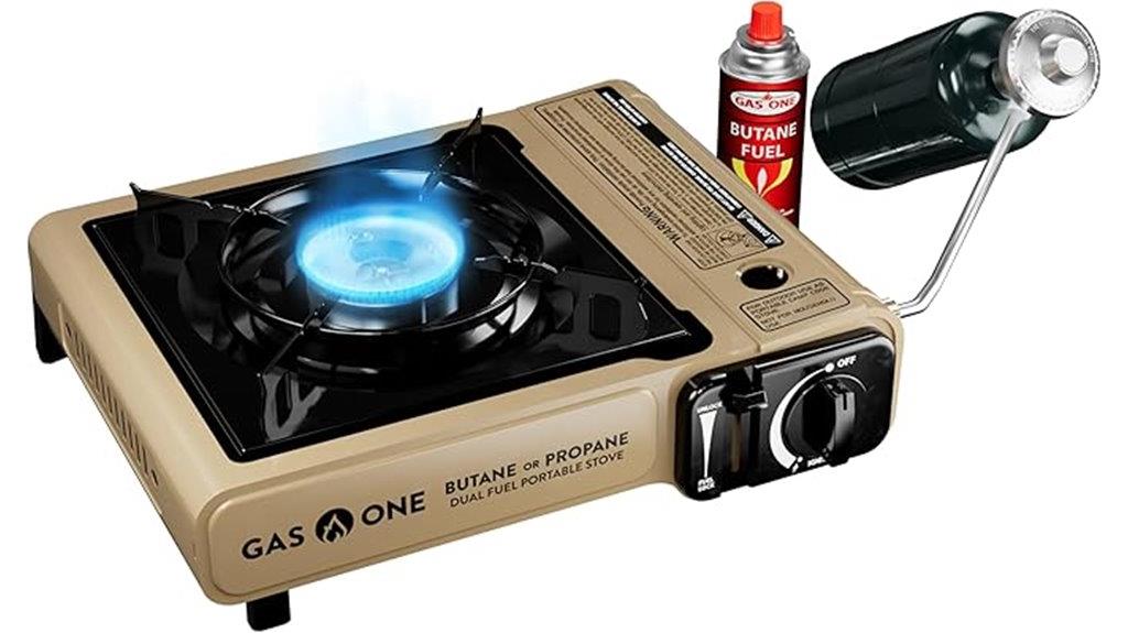 portable camping stove with case