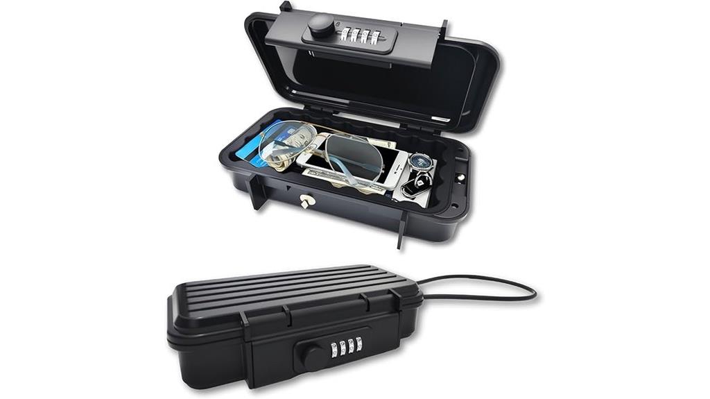 portable combination lock box