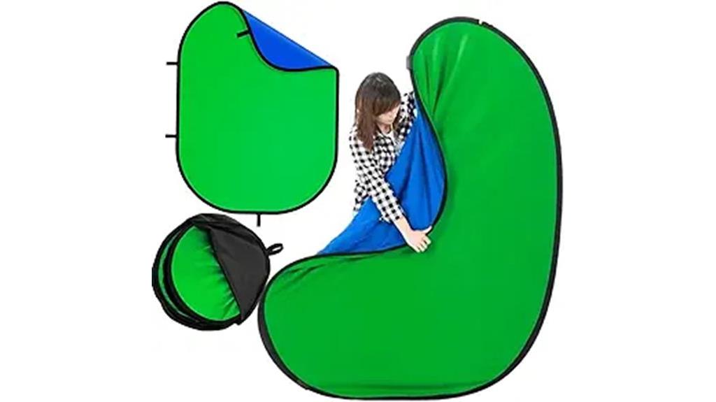 portable dual color greenscreen