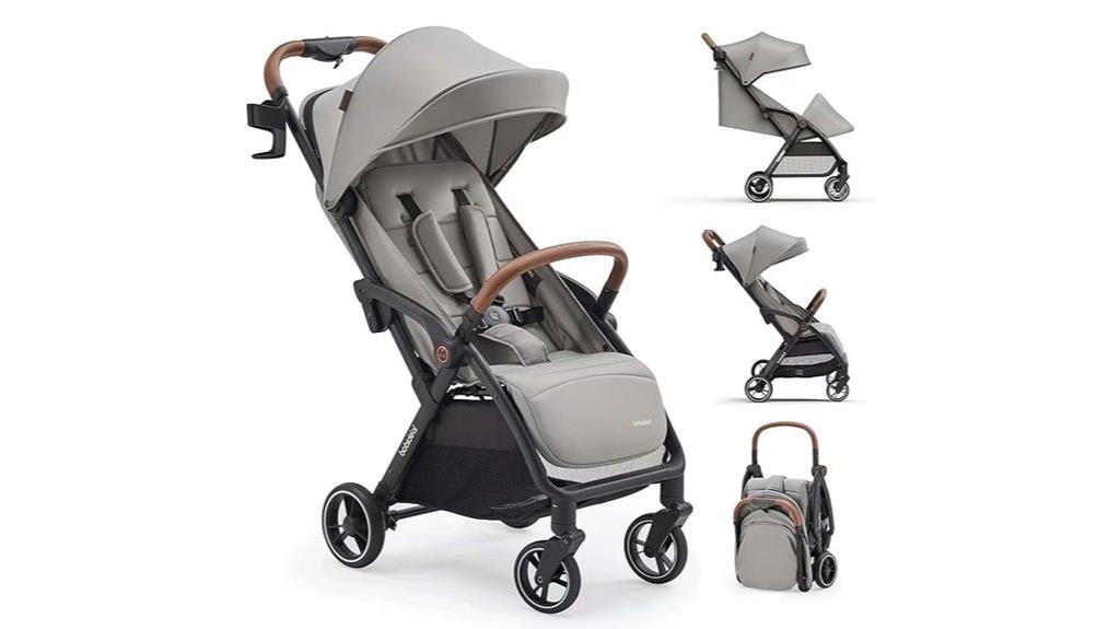 portable reclining travel stroller