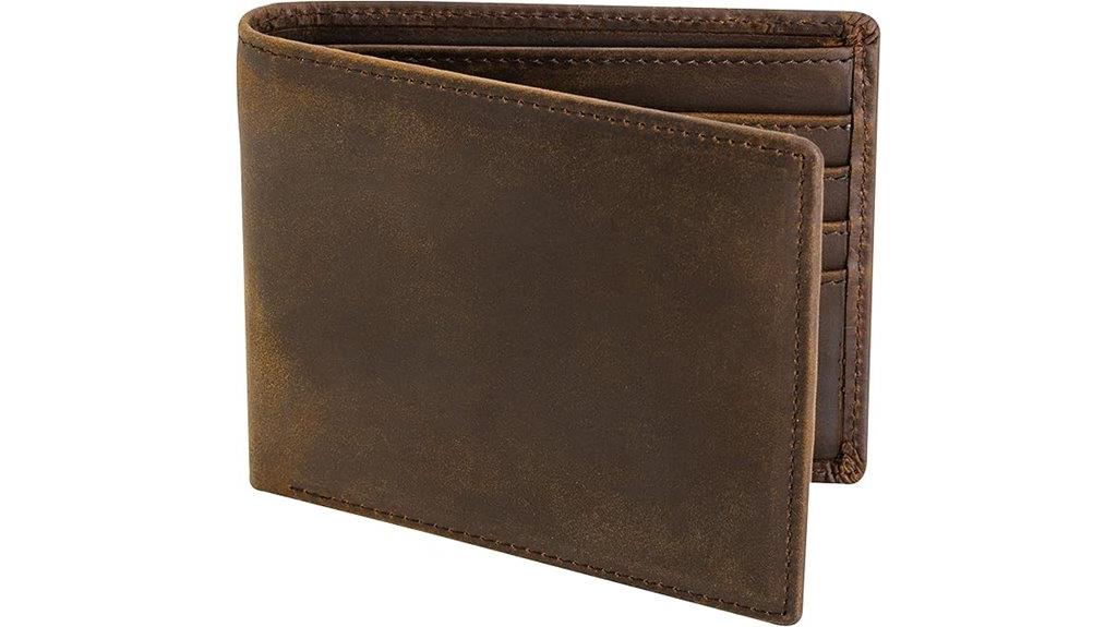 premium rfid blocking leather wallet