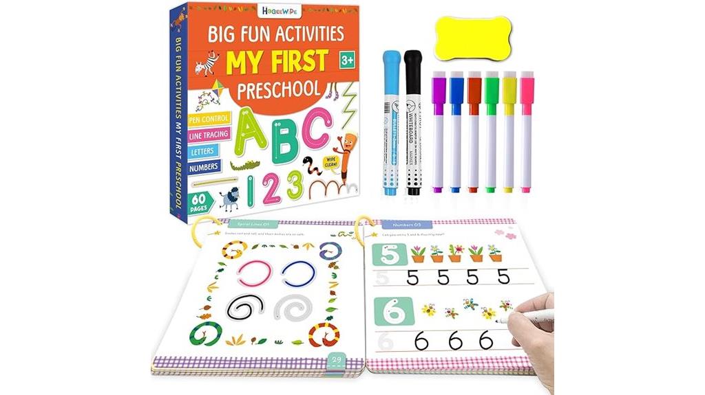 preschool learning activities workbook
