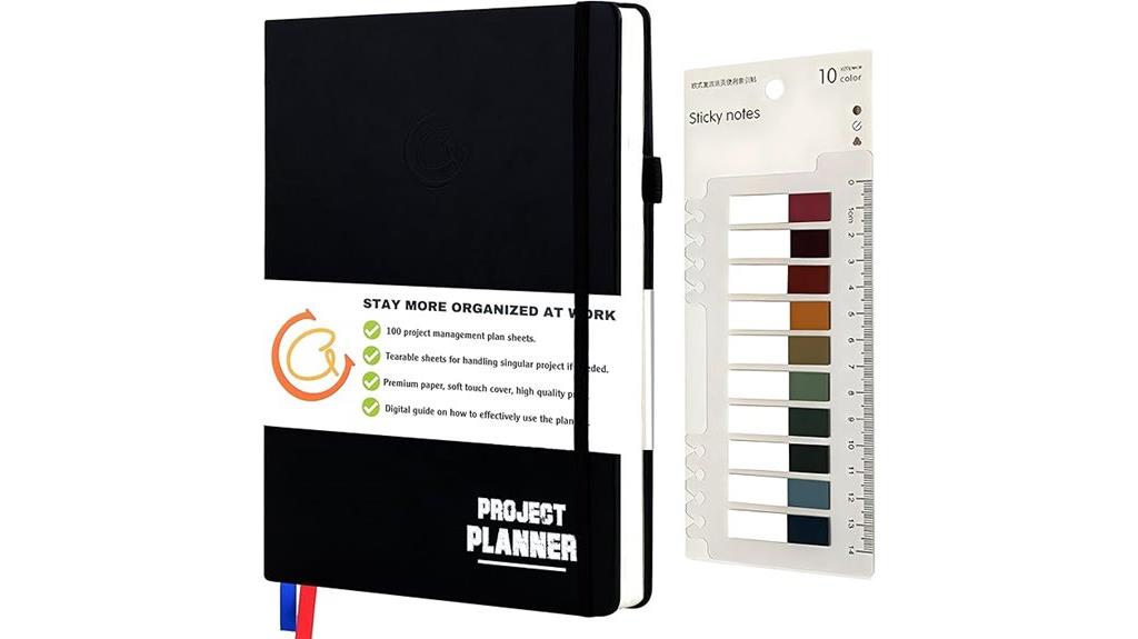 project planning organizer notebook
