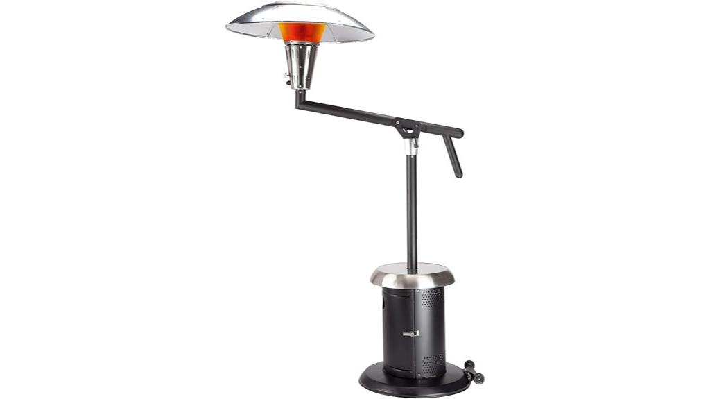 propane heater with table