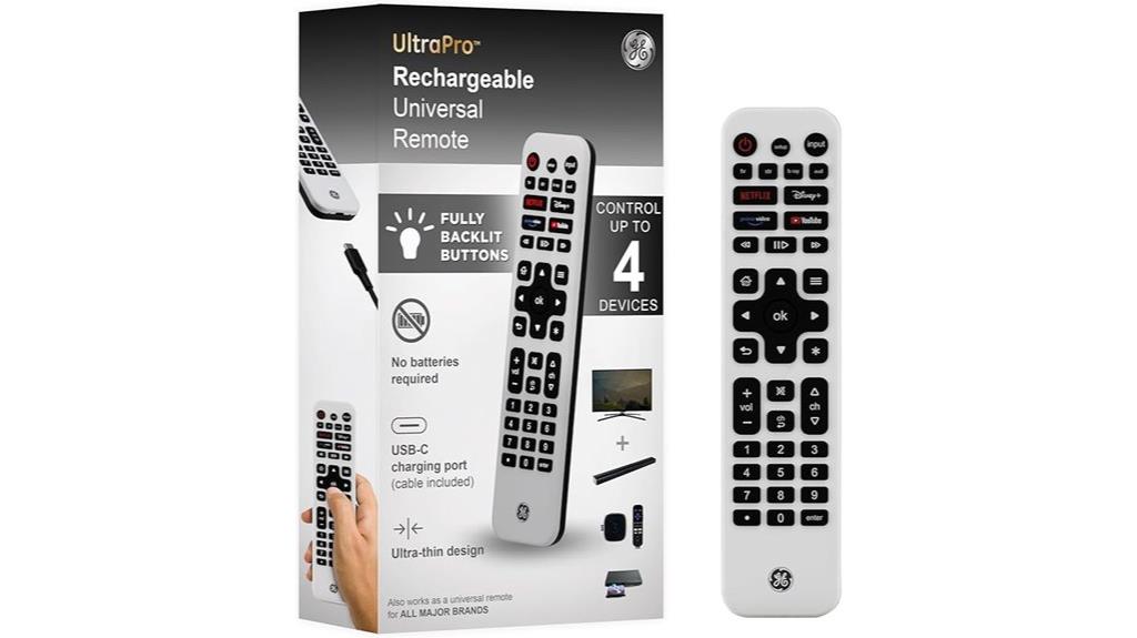 rechargeable universal remote control