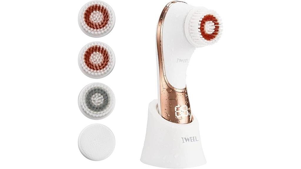rechargeable waterproof face brush