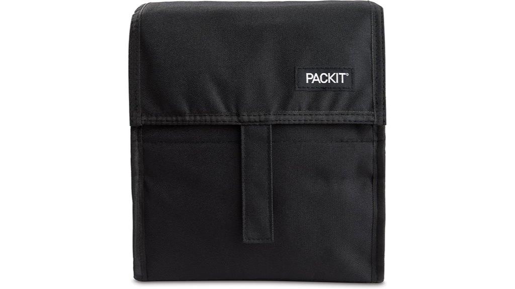 reusable black insulated bag