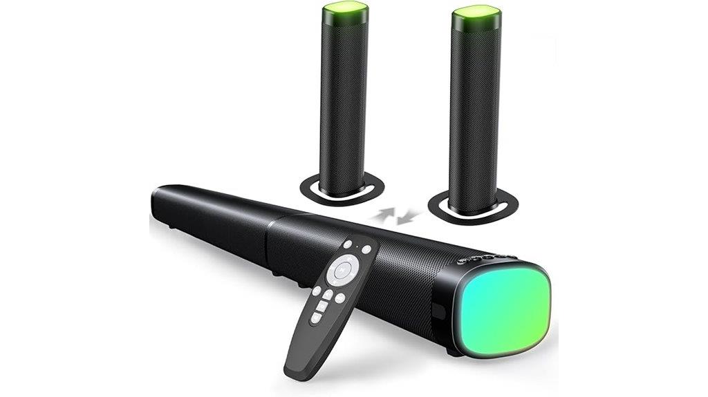 rgb bluetooth sound bar