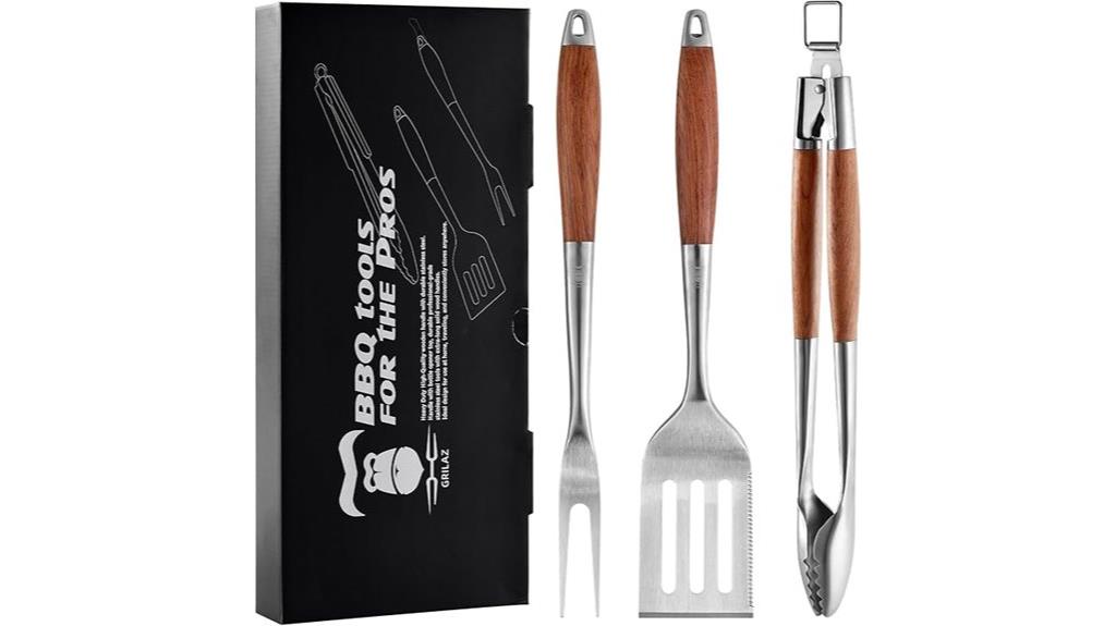 robust rosewood grill set