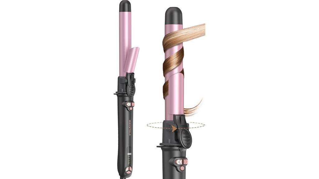 rotating 1 inch curling wand