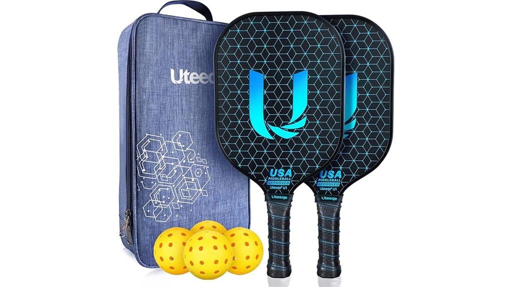 set of 2 pickleball paddles