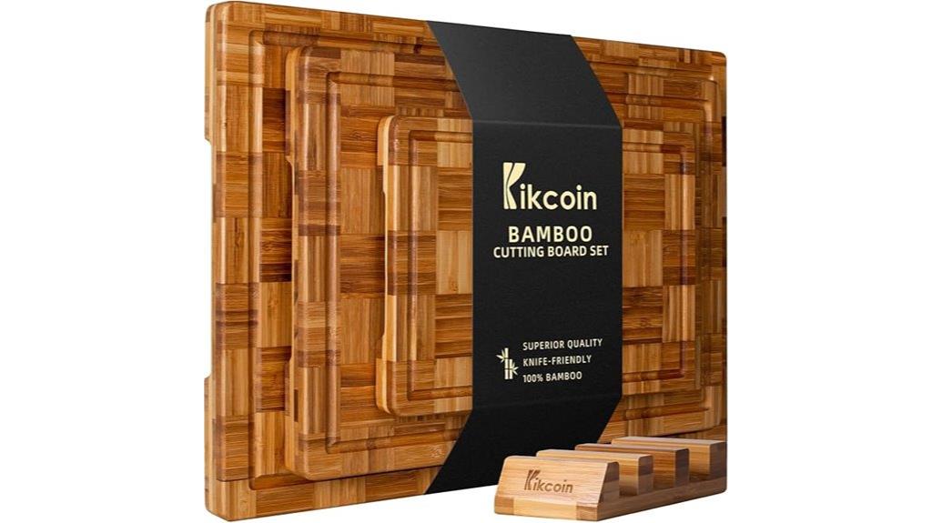 set of three bamboo boards