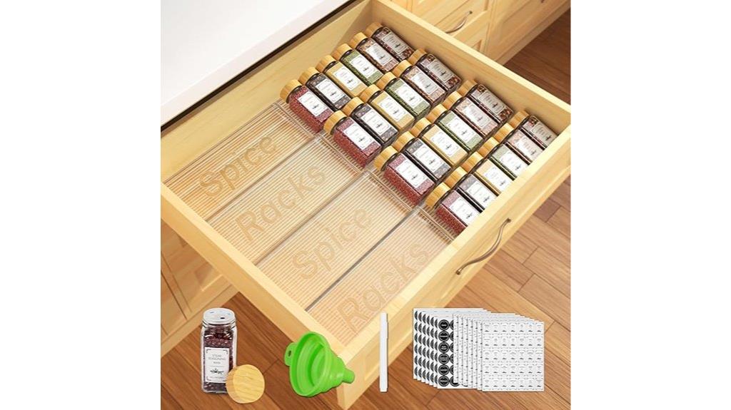 set of twenty four spice jars