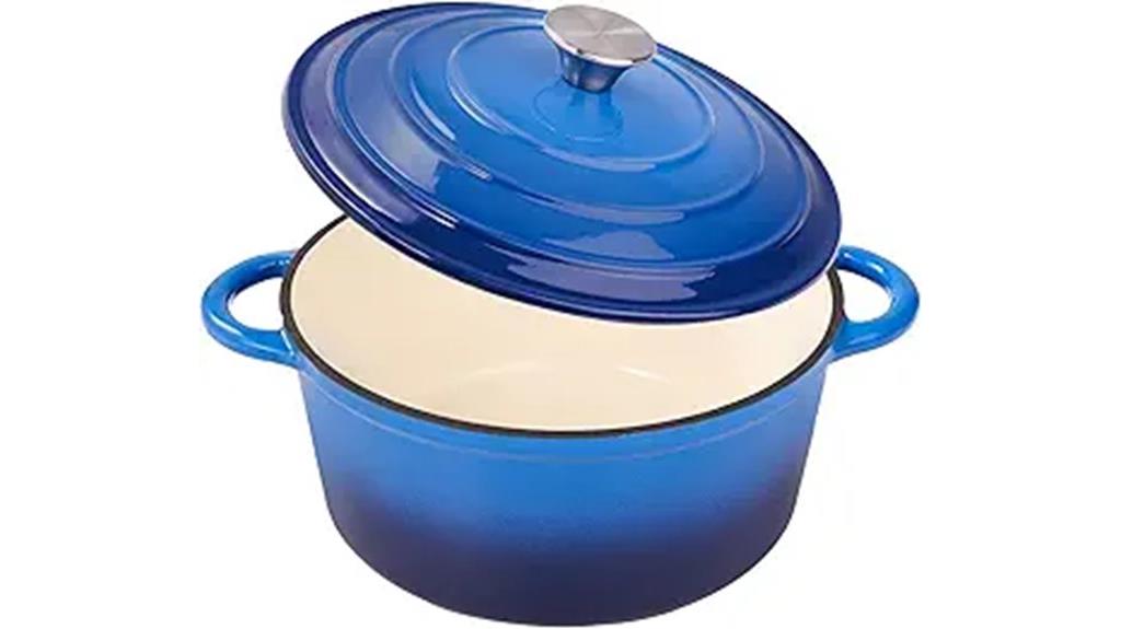 six quart enameled dutch oven