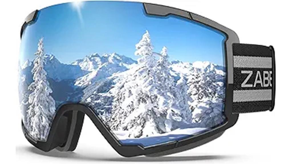 ski goggles with over glasses