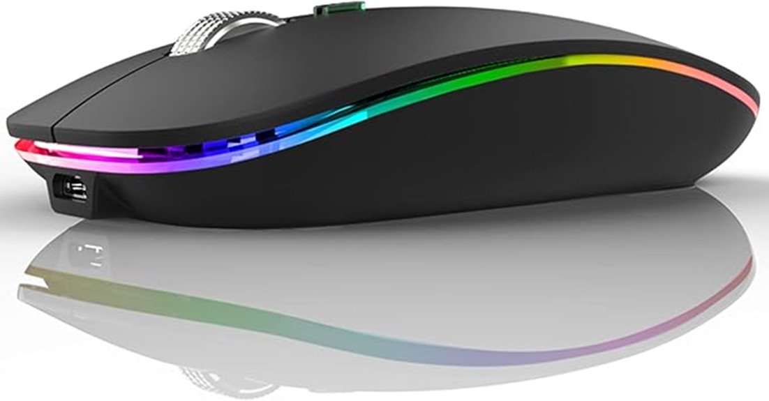 slim rechargeable bluetooth mouse