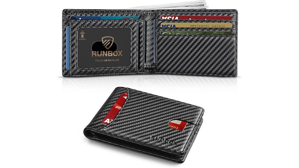 slim rfid bifold wallet