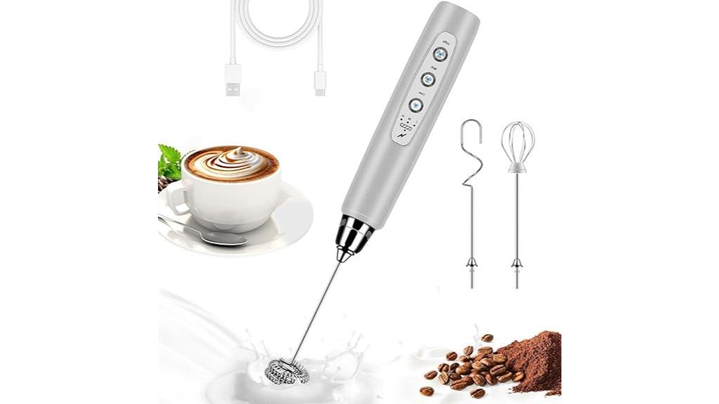 stainless steel handheld frother