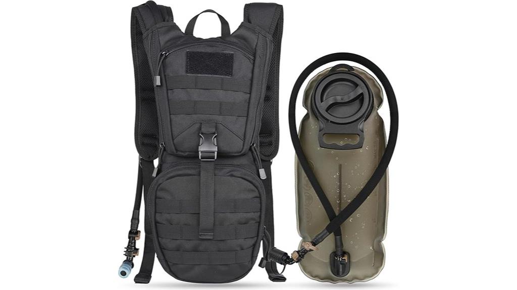 tactical hydration pack with bladder