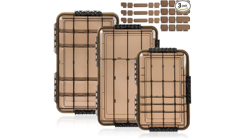 three piece tackle storage
