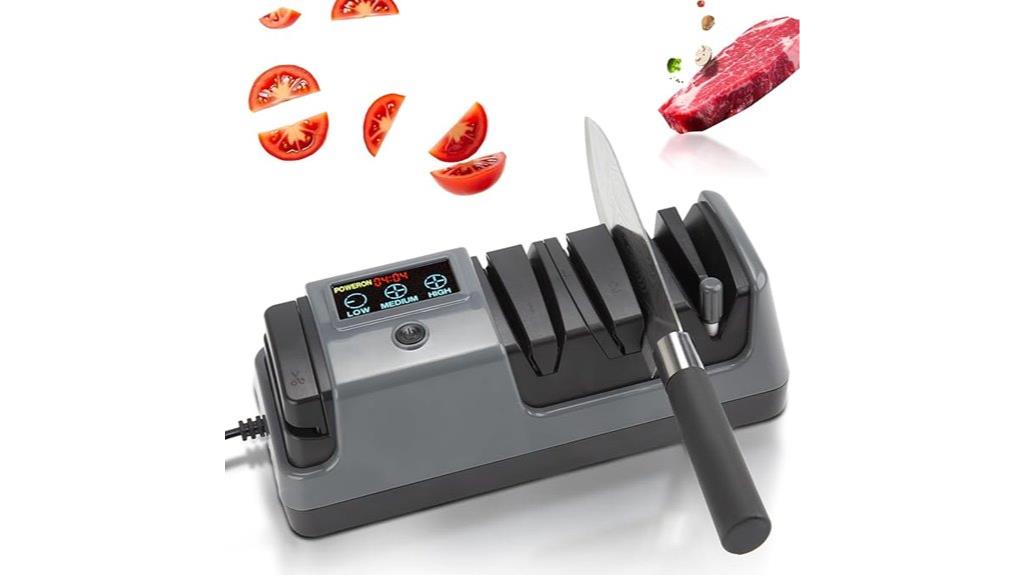 three stage electric sharpening