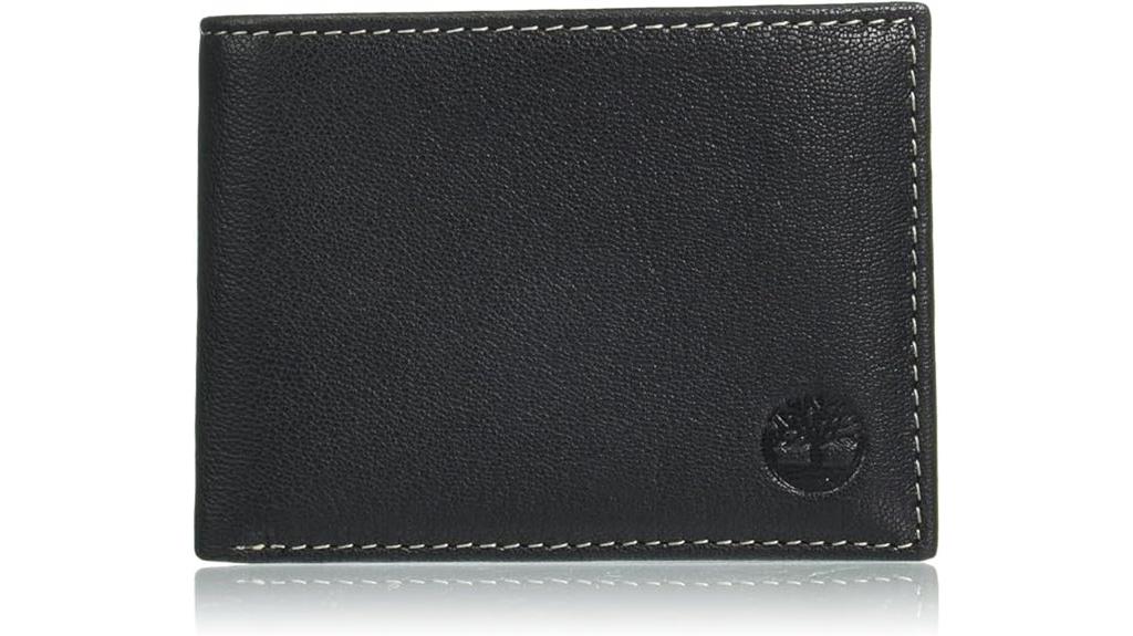 timberland leather rfid wallet
