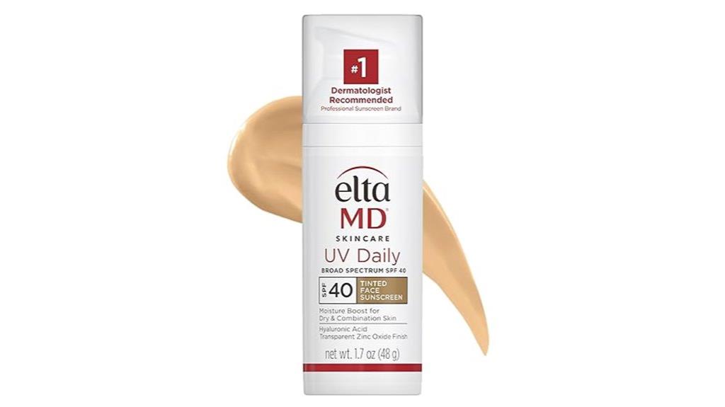 tinted spf 40 face moisturizer