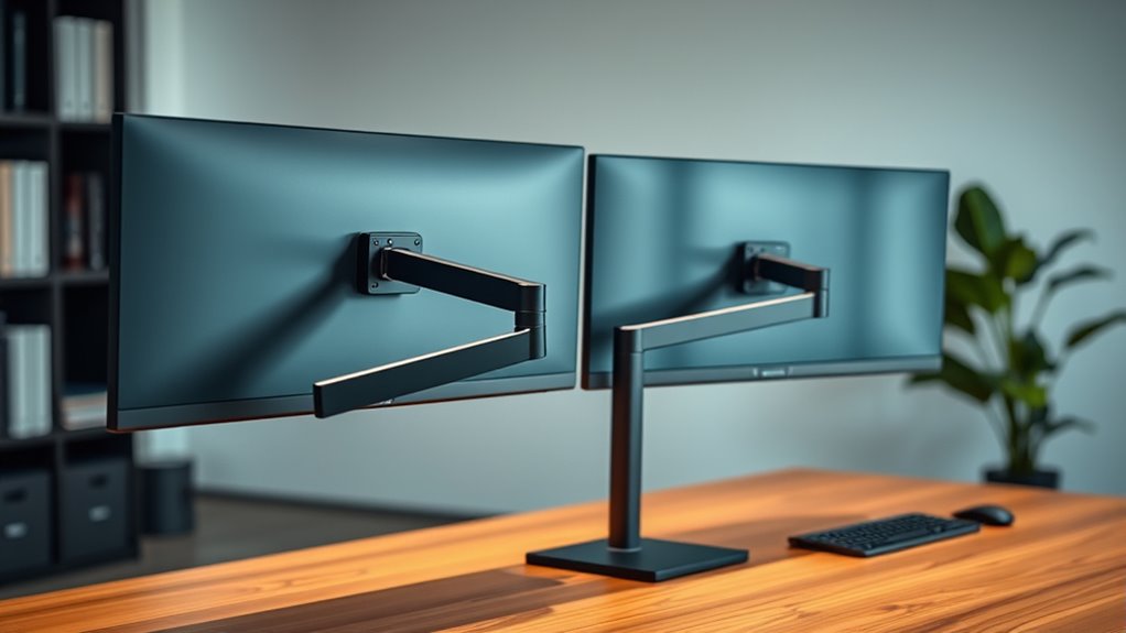 top dual monitor arms