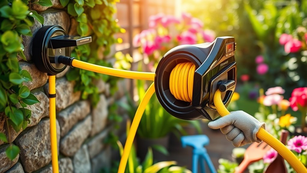 top retractable hose reels