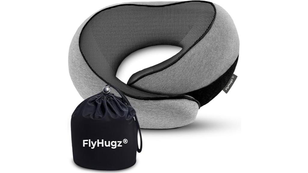 travel neck pillow with memory foam