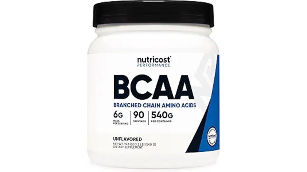 unflavored bcaa powder 90 servings