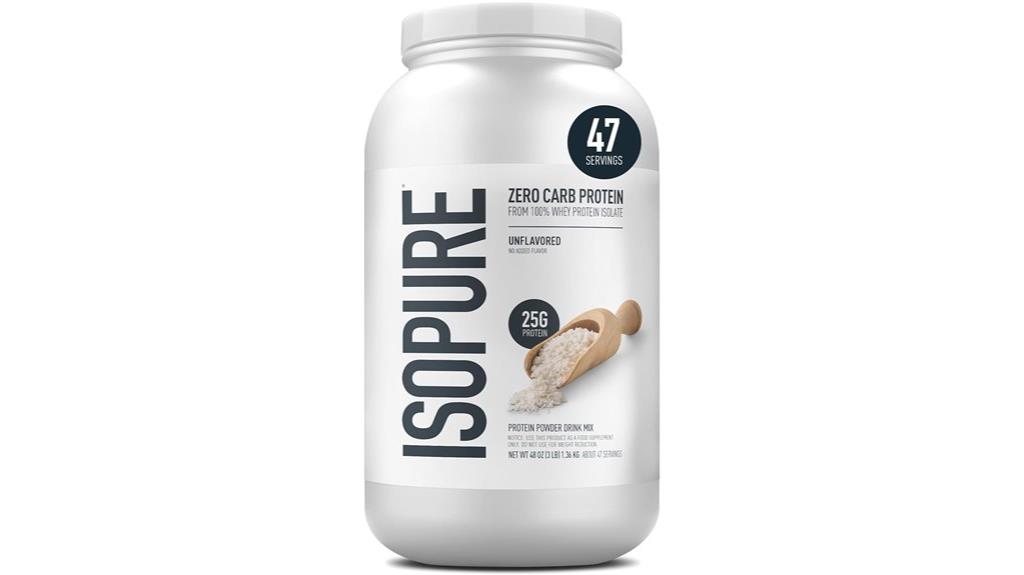 unflavored zero carb protein