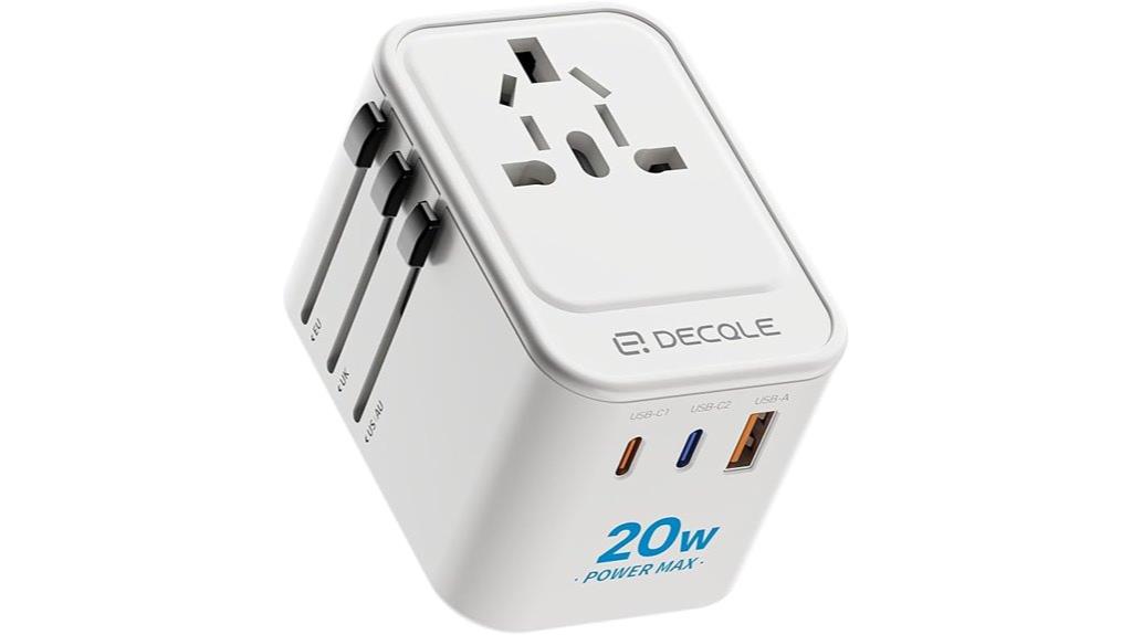 universal adapter with usb