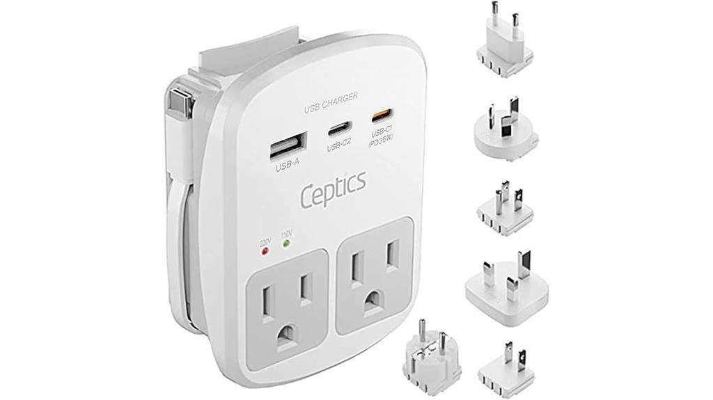 universal usb travel surge protector