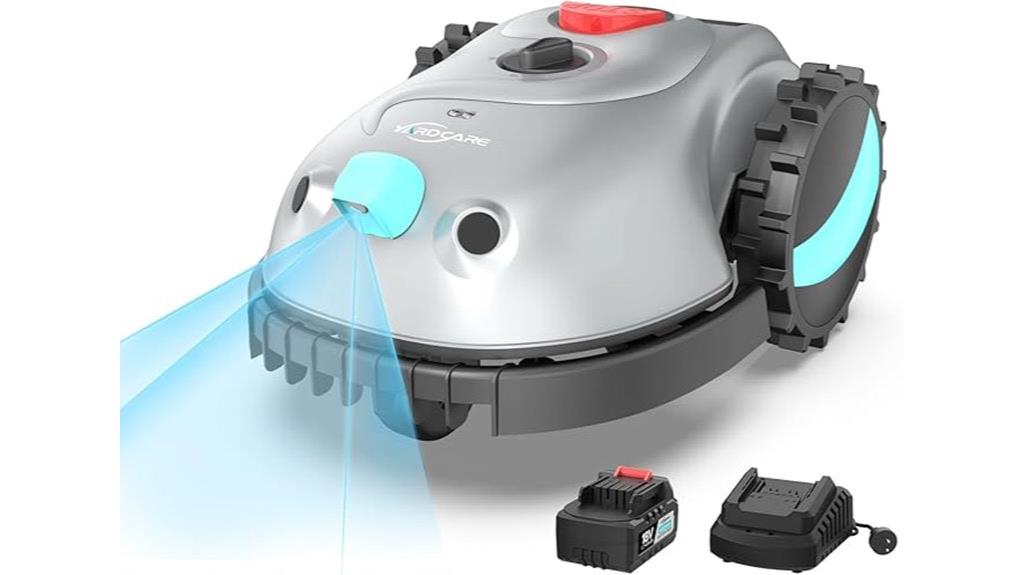v100 robotic mower features
