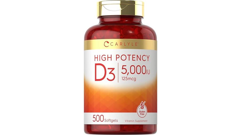 vitamin d3 5000 iu softgels