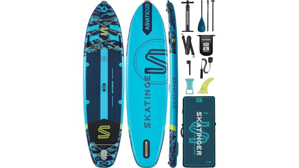 wide inflatable paddle board