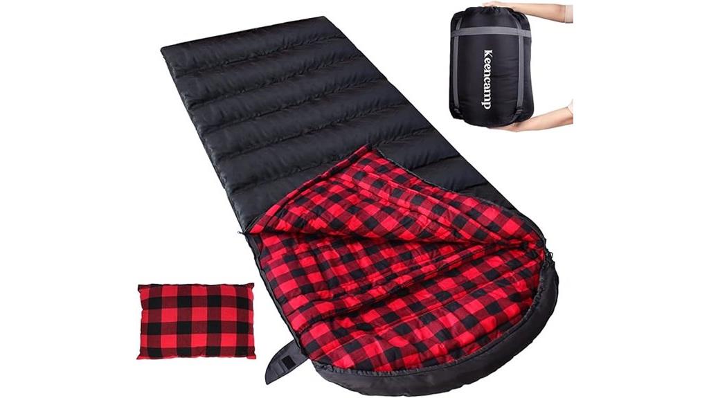 winter adult flannel bag