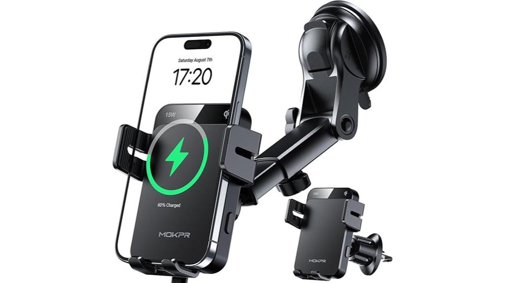 wireless car charger mount