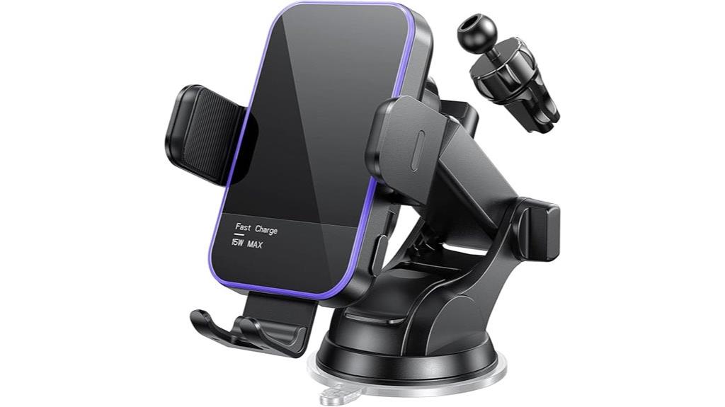 wireless charging auto clamping