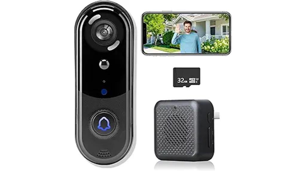 wireless doorbell with night vision