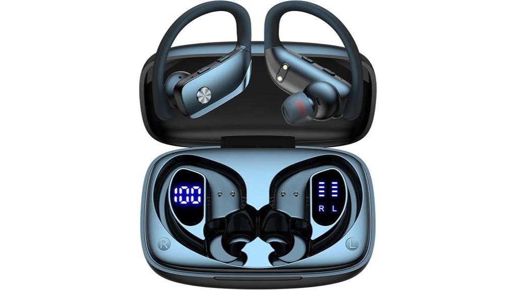 wireless earbuds with led