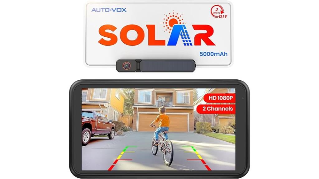wireless solar backup camera