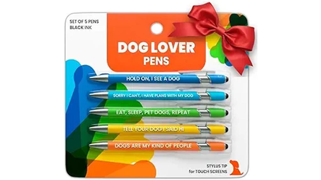 dog themed pen set